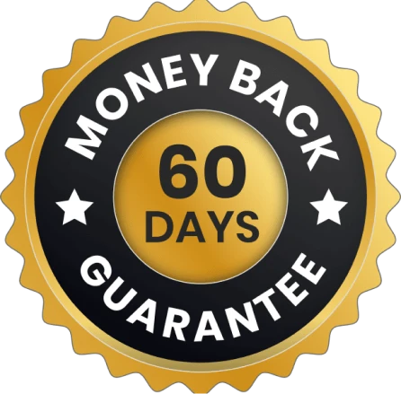 60-day money-back guarantee badge